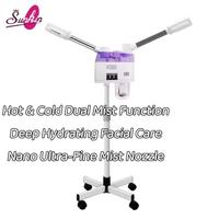 Sunkin 2-en-1 Brumisateur Facial Chaud/Froid à Jet Ultra-Fin Double Hydratation Protection Contre les Brûlures à Sec Métal Beauté Personnelle