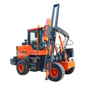 Crawler guardrail cọc điều khiển guardrail bài cài đặt máy thủy lực Hệ thống búa máy Đóng cọc - Product Image 1