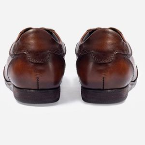 Chaussures Oxford pour hommes de haute qualité, vente en gros, pour tenue de travail formelle, bout pointu, en cuir de vache véritable - Product Image 6