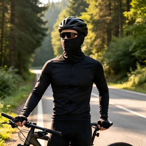 Snel drogende, koele 1-gaats fietsmuts van ijszijde, ademend, UV-werend, rekbaar, motor, outdoor, volledig gezicht bedekkende balaclava - Product Image 5