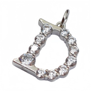 Collar con colgante de letra en plata 925 de UM Jewelry Classic para mujeres, niños, aniversarios, regalos de boda y ocasiones festivas. - Product Image 3