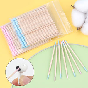 Meilleure vente 100 pièces jetable rose bleu coton-tige cils tatouage réparation nettoyage coton bâton démaquillant beauté cosmétique - Product Image 4