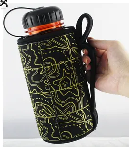 32oz Neoprene Water Bottle Cooler Sleeve Insulator 32oz Bottle Cover Holder Carrier with handle