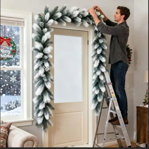 Scarecrow Artificial <b>Pine</b> Garland 190g Christmas <b>Table</b> Decoration for Home Indoor Use - Product Image 2