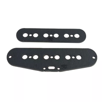 50mm spasi senar Fiber Plate bahan Pickup Slug Bobbin ST gitar elektrik Pickup Bobbin hitam