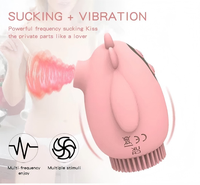 Vibrateur Mini BlueRabbit 2 en 1 pour stimulation clitoridienne et des mamelons, vibrateur de succion, masseur corporel, jouet sexuel féminin
