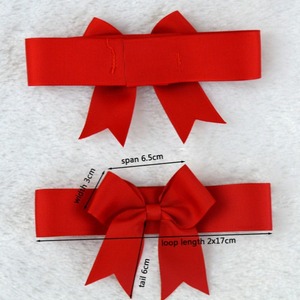 <span class=keywords><strong>Noeud</strong></span> <span class=keywords><strong>papillon</strong></span> de Noël double couche côtelé en polyester fait main pour <span class=keywords><strong>couture</strong></span>, emballage <span class=keywords><strong>DIY</strong></span>, décoration, vente en gros, boîte cadeau - Product Image 2