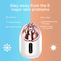 Vaporizador Facial Nano Iónico Ultrasónico para el Hogar, Humidificador con Vapor Frío y Caliente, Atomizador Eléctrico con Tanque de Agua de 240 ml