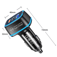 Pengisi Daya Mobil Cepat 42W PD25W 3-Port Tipe-C - Pengisi Daya Rokok Mobil Universal Multi-Protokol 3-in-1 Pengisi Daya Mobil Khusus Ponsel