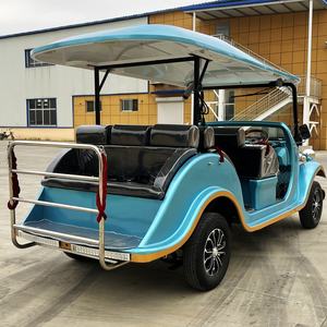 Blanc Big Park Tourisme Voiture Classique Rétro Campus sportif Voiture de golf électrique à trois rangées <span class=keywords><strong>Cabriolet</strong></span> Voiture Classique <span class=keywords><strong>Cabriolet</strong></span> - Product Image 5