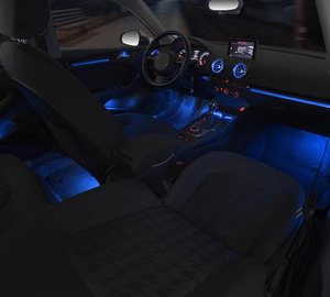 Lumière Ambiante Dynamique 64 Couleurs SJC pour <span class=keywords><strong>Audi</strong></span> 2013-2020 <span class=keywords><strong>A3</strong></span> Intérieur de Voiture Symphonie LED Arc-en-ciel Amélioration de l'Éclairage Accessoires - Product Image 2