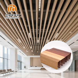 Tấm trần thả kim loại gỗ nhôm OEM cho các tòa nhà văn phòng - Product Image 1