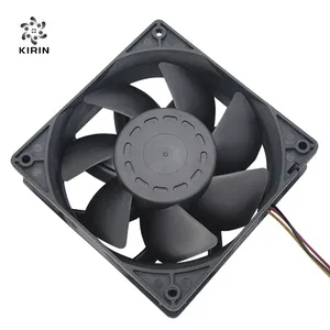 Two Ball Bearing Brushless Axial Flow Fan 120x120x38mm 12V DC Cooling Fan with 6500RPM for 24V 48V 6500RPM Applications