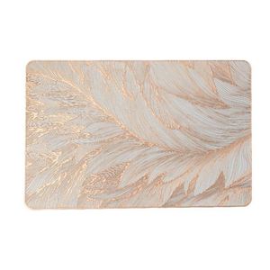 Nouveau Set de Table Style Occidental en PVC Épais Isolant, Imperméable et Anti-Huile, Motif Estampé à Chaud, pour Usage Domestique - Product Image 2