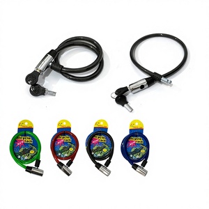 Bloqueo de código de bloqueo de cable de bicicleta de aleación y acero duradero de 26 pulgadas con 48 Uds./cartón con zinc para seguridad de bicicletas - Product Image 1