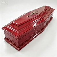 Ataúd de Estilo Europeo Personalizable, Certificado FSC, Fabricado en Shandong, para Uso Funerario, 20 Años de Experiencia, Venta al Por Mayor de Ataúdes SDD Tmallwood