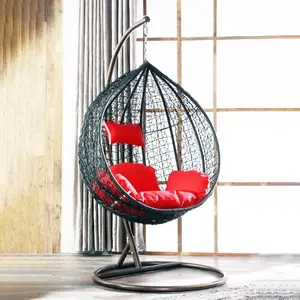 Junlin высокое качество патио открытый ротанг качели яйцо плетеное висячее кресло