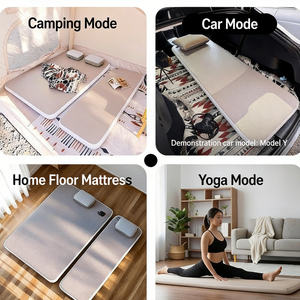 Lit d'air moderne simple en PVC tissu brossé élastique <span class=keywords><strong>Matelas</strong></span> gonflable léger pour le camping en plein air Maison Pliable Convertible - Product Image 4