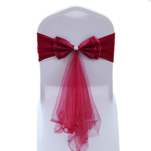 Chiffon <b>Chair</b> Sash Normal <b>Chair</b> Sashes Spandex Mesh <b>Chair</b> Sash - Product Image 5