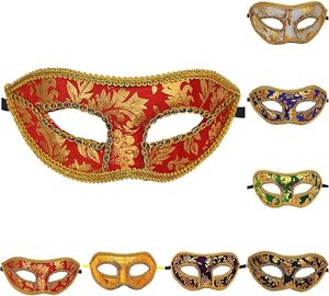 Nouvelle Arrivée Masque Vénitien Artisanal en PVC, Demi-Visage Exquis Sculpté, Imprimé en Letterpress 1 Couleur pour Fête d'Halloween et Carnaval - Product Image 4