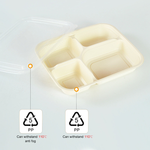 Unisupply 36Oz 4 Ngăn Bento Hộp Ăn Trưa Nhựa Thực Phẩm Lưu Trữ Để Đi Container Có Nắp Đậy - Product Image 4