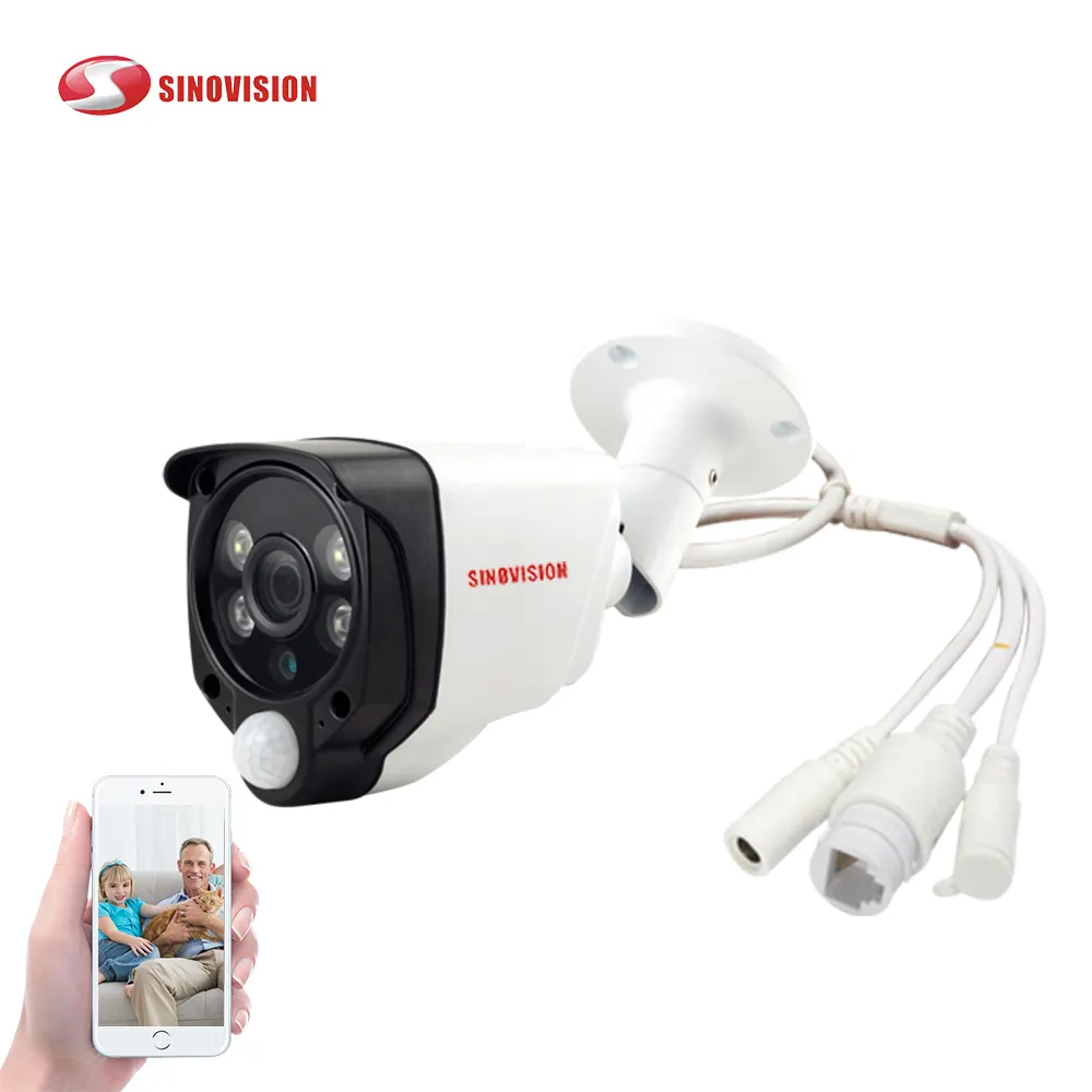 Sinovision HD 5.0MP 소니 센서 뜨거운 판매 알람 FHD PIR 모션 카메라 방수 네트워크 IP 카메라 야간 투시경 팬 틸트