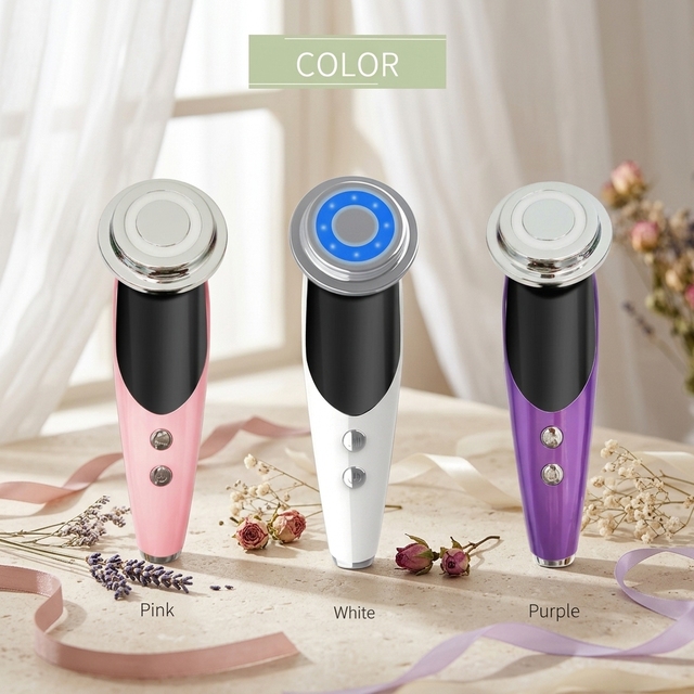 7-in-1 Multifunctional Facial Lifting Device Microcurrent Face Massager for Skin Care Beauty Instrument with Eye Care Function