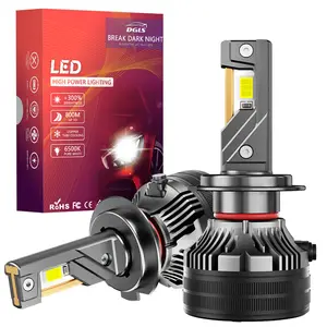 Bombillas Led para faros delanteros Q7 de alta potencia 130W 13000LM H4 H11 diseño de ventilador 9004 9007 faro LED para coche H1 H7 bombilla Led para faros delanteros