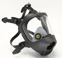 Masque SCBA réglable en silicone de conception large hautement ignifuge de type 4 avec filet de tête en Kevlar pour la lutte contre les incendies