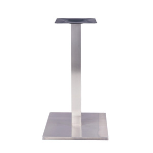 Furniture Leg Square 400x400mm Heavy Duty Stainless Steel Brushed Industrial Design For Dining Table - Product Image 1