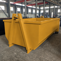 Conteneur à déchets en acier robuste XINTUO avec crochet de levage pour le recyclage des déchets métalliques industriels, haute sécurité, capacité de 800 kg, Shandong