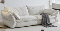 Ensemble de canapés Chesterfield écologiques modernes Green Nature, tissu, structure en bois massif, garnissage en duvet, salon, garantie 10 ans