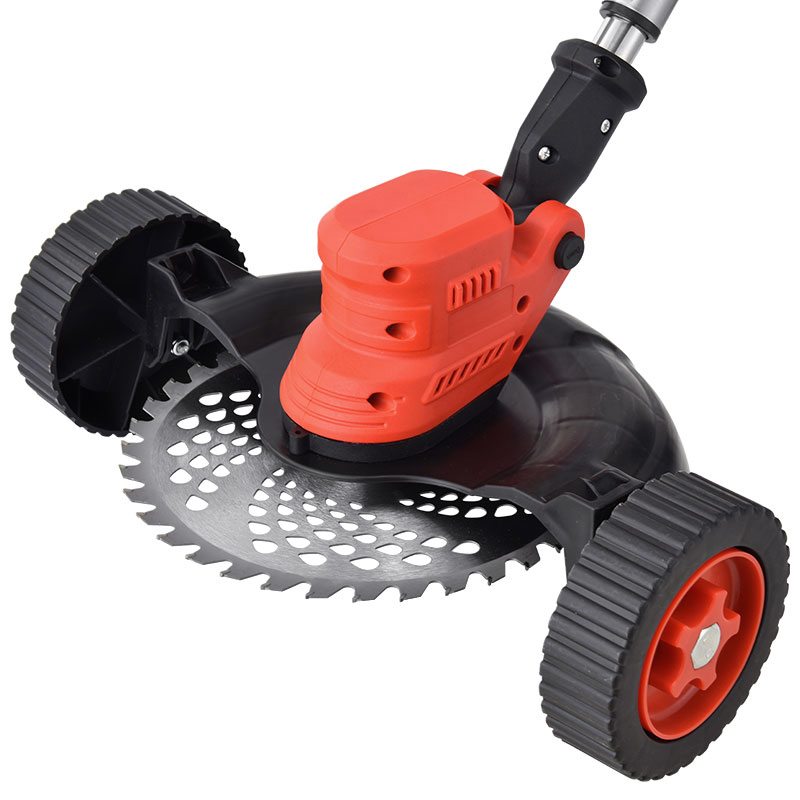 Electric Lawn Mower 20000RPM Cordless Grass Trimmer Length Adjustable Cutter Garden Tools For 21V Battery