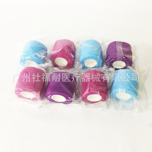 Vendas Elásticas Autoadhesivas Multicolores No Tejidas al por Mayor, Protección Deportiva y Vendas para Esguinces, Fabricante de PET - Product Image 3