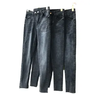 GZY 2020 nova moda dois botões das mulheres emagrecimento calça jeans slim fit calças de brim das mulheres leggings das mulheres por atacado Estoque