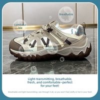 Zapatillas Deportivas de Plataforma para Mujer, Personalizadas al por Mayor, con Malla Transpirable y Cuero PU, Calzado Casual de Moda para Caminar