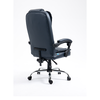 Chaise de bureau ergonomique à dossier haut en cuir PU, cadre pivotant réglable en tissu de maille de style moderne en métal PP pour les jeux et les cadres.