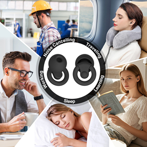 ที่อุดหูคุณภาพสูง รุ่น Quiet 2 สำหรับลดเสียงรบกวน ปลอดภัย นุ่ม ใช้ซ้ำได้ เหมาะสำหรับการนอนหลับ - Product Image 5