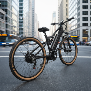 Vélo de montagne 29 pouces avec moteur central, amortissement, 7 vitesses, moteur 350W, autonomie 80 km pour le cyclisme en extérieur S11 Mid-Mounted Shock Ab - Product Image 2