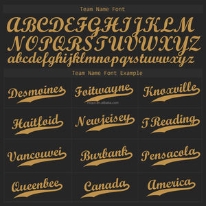 Custom Baseball Jersey Black Gold Fast Dry Breathable Fabric Personalized Name Number Men's Shirt <b>Set</b> - Product Image 5