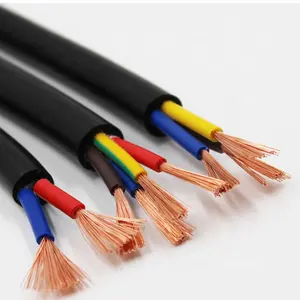 Kabel fleksibel berlapis untuk kabel kontrol akses bangunan kualitas tinggi kabel daya PVC harga terbaik RVV 3 inti 1.5mm