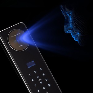 Умный водонепроницаемый замок с распознаванием отпечатков пальцев, 3D-распознаванием лица, кодовым доступом, цифровой замок с активным видеодомофоном, многоязычный - Product Image 4