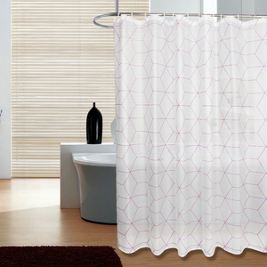 Riyidecor Rideau de Douche Moderne pour Salle de Bain 36x72 Pouces <span class=keywords><strong>Demi</strong></span>-Grand Simple Étroit pour Cabine de Douche <span class=keywords><strong>Chevron</strong></span> Chevronné Géométrique - Product Image 3