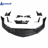 Lèvre avant en fibre de carbone mate style MSY pour pare-chocs avant de Lamborghini Revuelto, diffuseur, pièces de kit carrosserie en carbone
