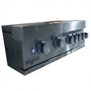 Parrilla de <span class=keywords><strong>Gas</strong></span> de 4 Quemadores, de Uso Dual Empotrada y de Sobremesa, Parrilla de Propano de Alta Potencia, Completamente de Acero Inoxidable 304 - Product Image 6