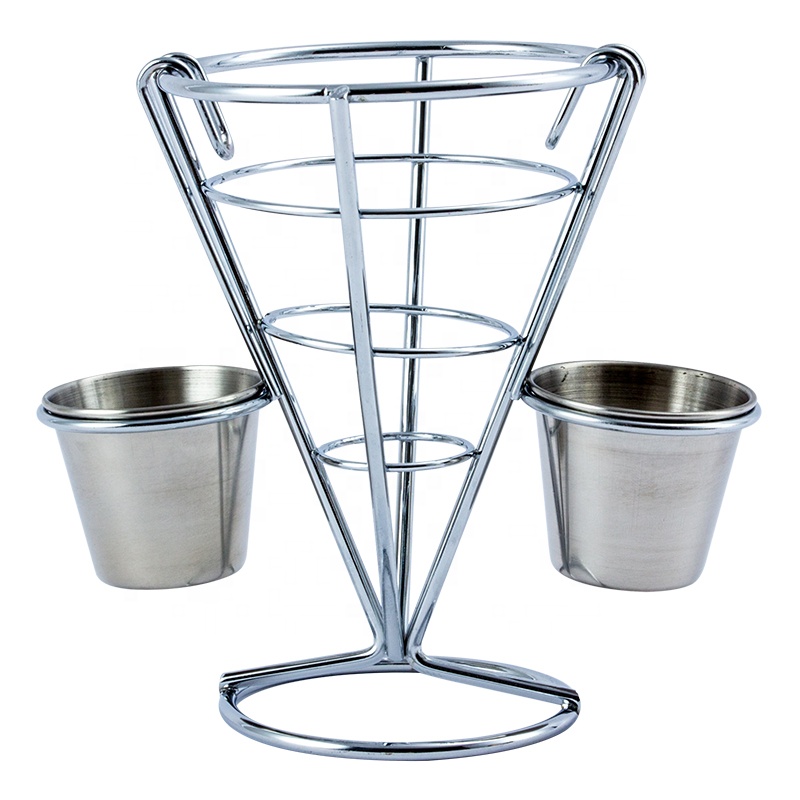 Мини ручная чашка подставка для французской жарки из нержавеющей стали с металлической проволокой корзина сколов подставка-держатель для сколов