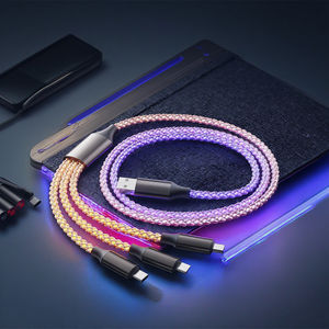 Câbles de données RVB lumineux tendance populaires Charge rapide USB Type C chargeur de téléphone portable cuivre pur 1m prêt à expédier des appareils iOS - Product Image 6