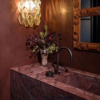 Carrelage de sol en marbre Rosa Levanto de luxe, comptoir de lavabo pour salle de bain, pour villa, hôtel, décoration intérieure
