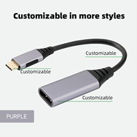 Câble de conversion WISTAR Type-C vers DP 4K 60HZ pour projection de téléphone portable sur moniteur d'ordinateur, adaptateur USB-C
