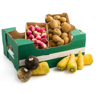 Boîte d'emballage de fruits sur mesure haut de gamme avec fenêtre transparente en PVC, design luxueux pour fraises, cerises et raisins